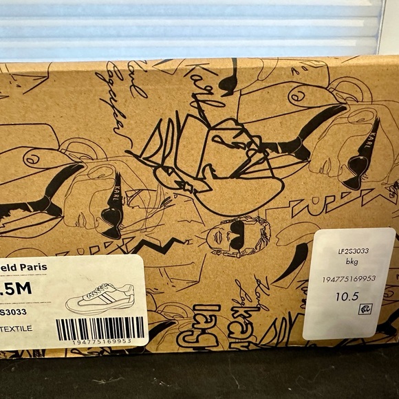 Karl Lagerfeld Men's Black and White Camo Print Sneakers Mens size 10.5 - Picture 8 of 10